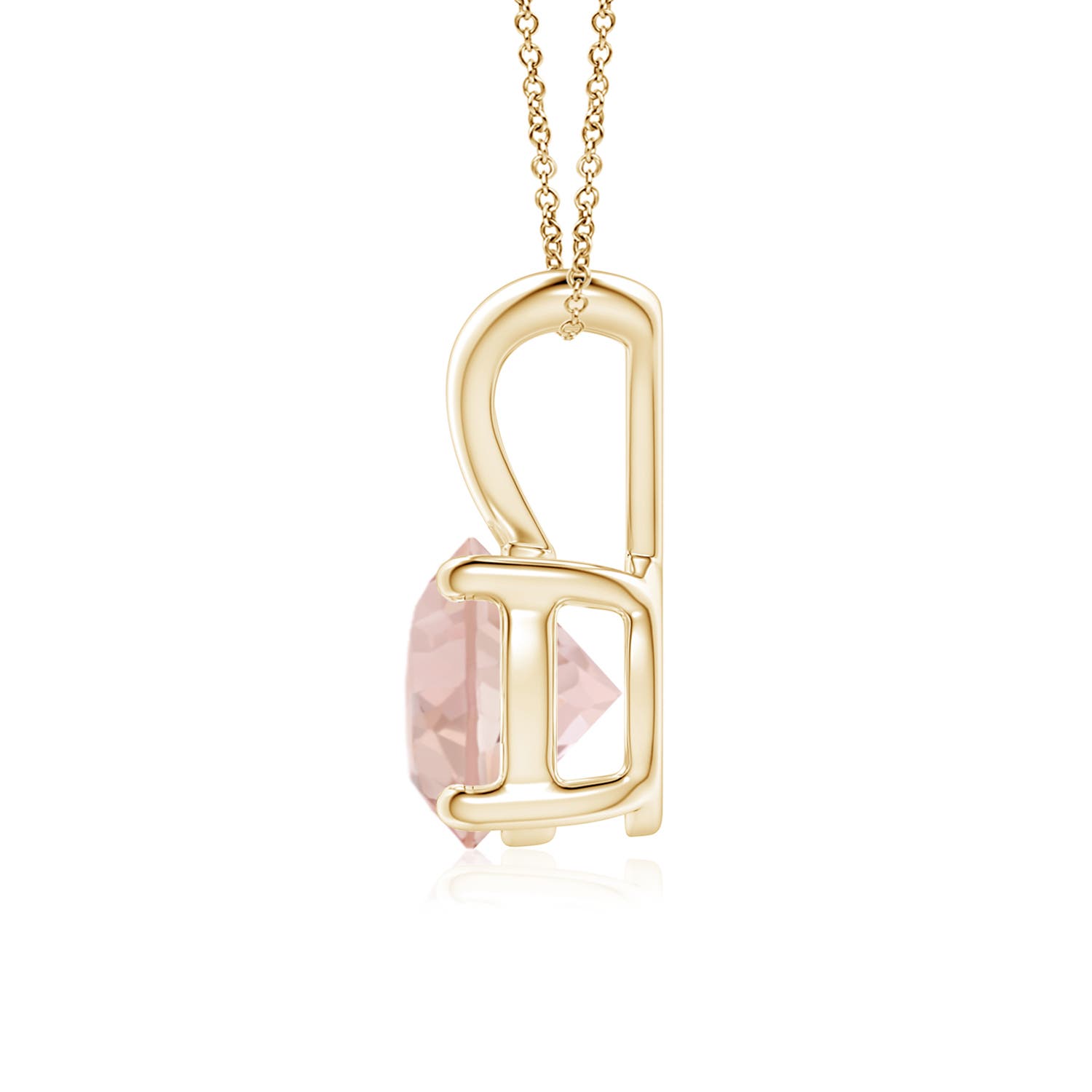 AAA - Morganite / 1.1 CT / 14 KT Yellow Gold