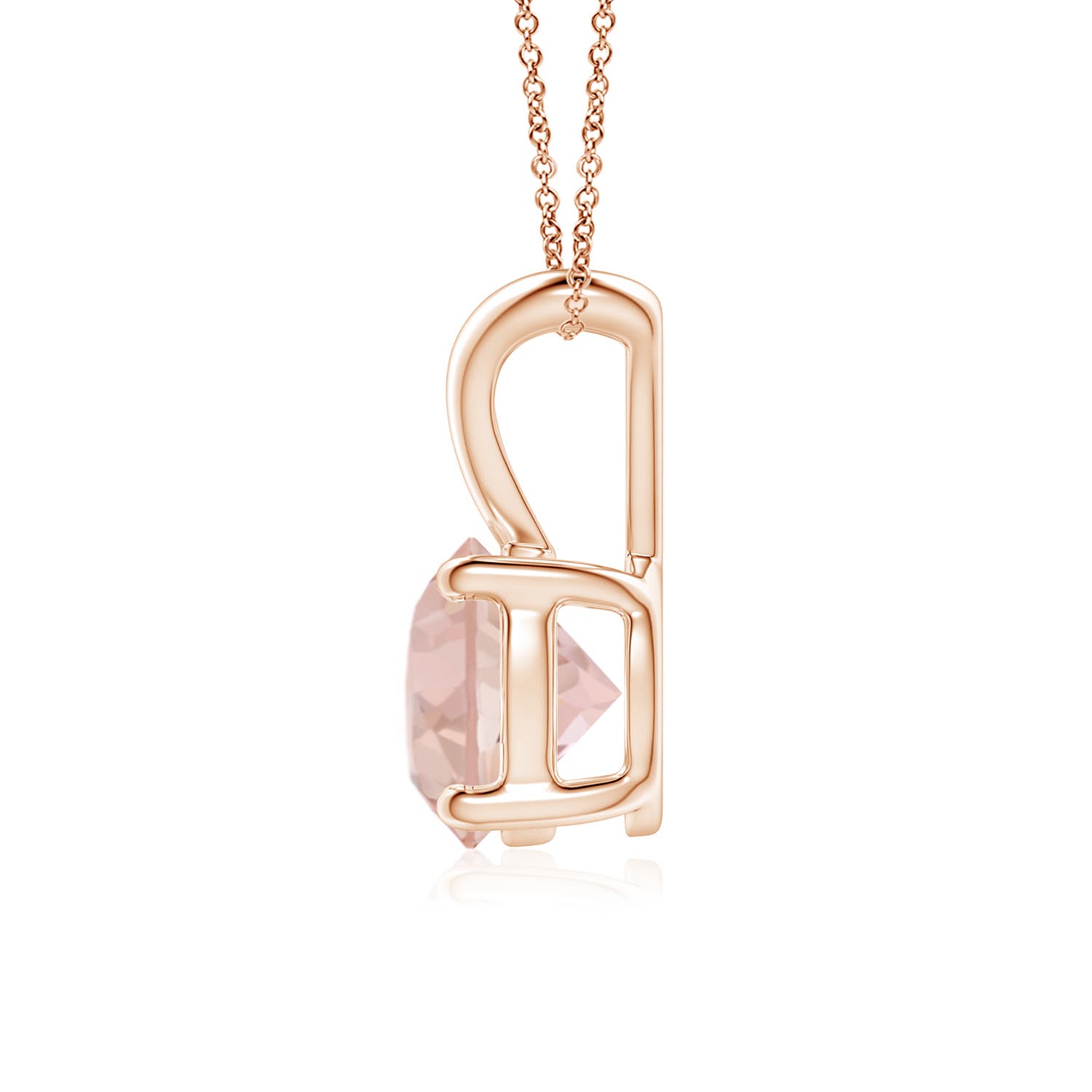 AAAA - Morganite / 1.1 CT / 14 KT Rose Gold