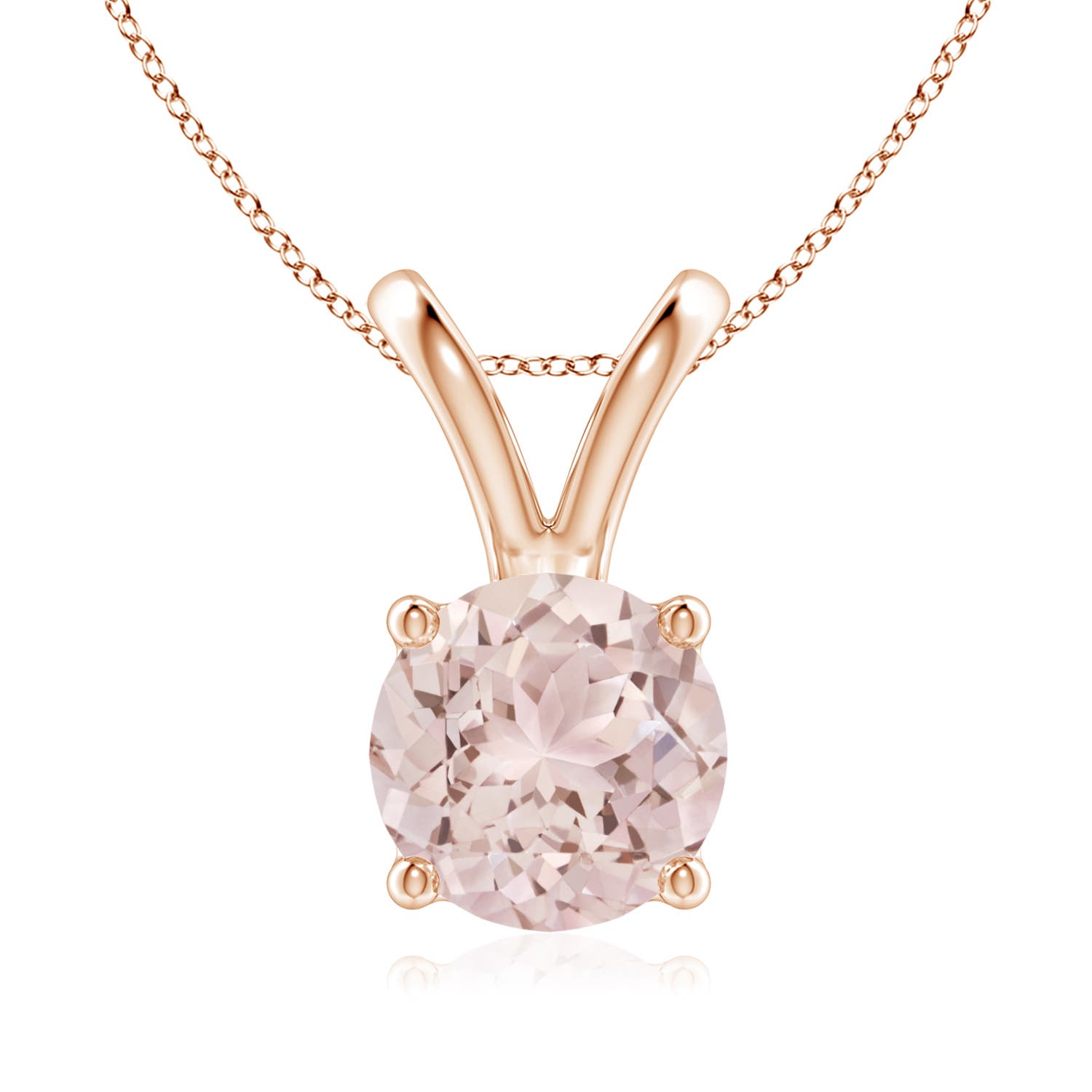 A - Morganite / 1.65 CT / 14 KT Rose Gold