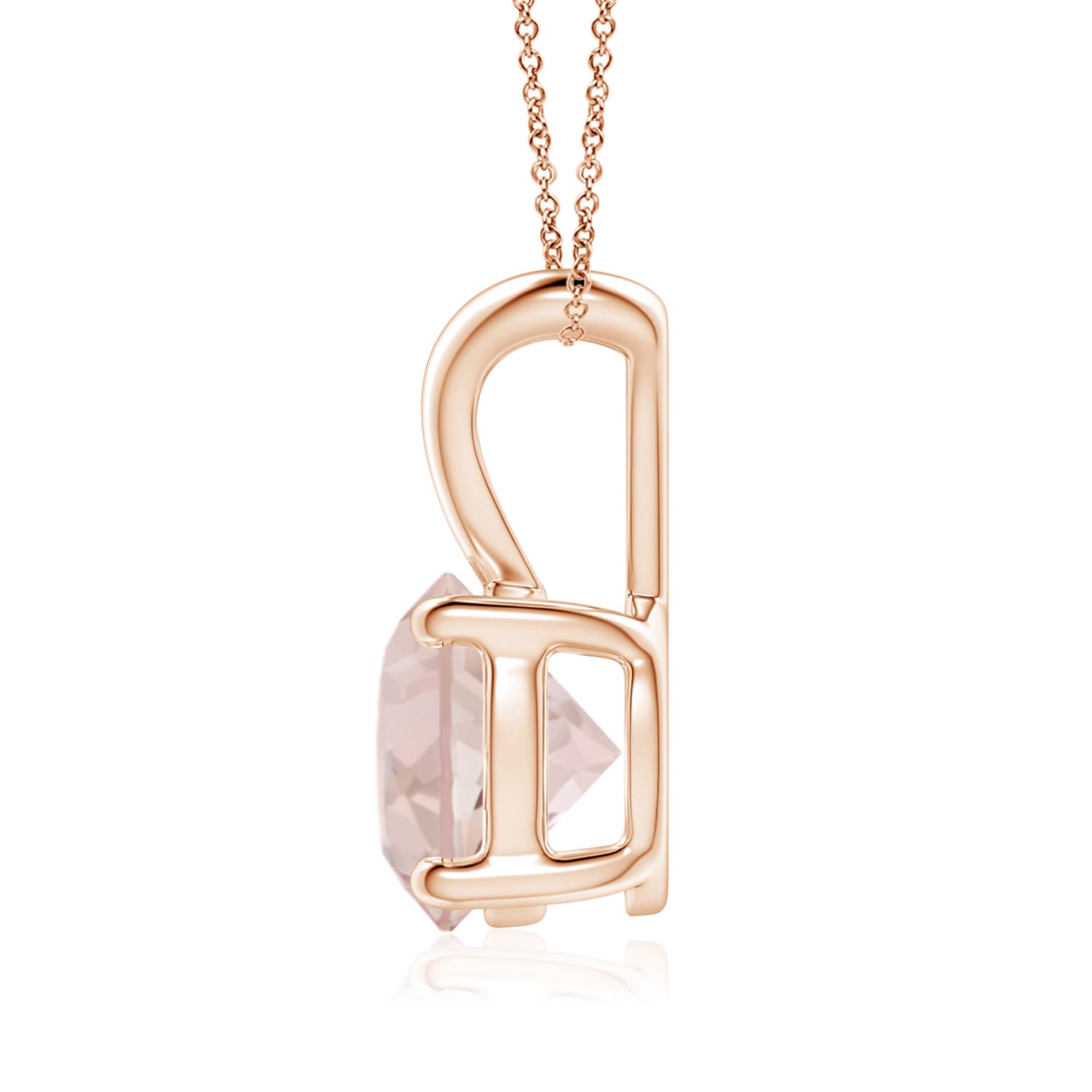 A - Morganite / 1.65 CT / 14 KT Rose Gold