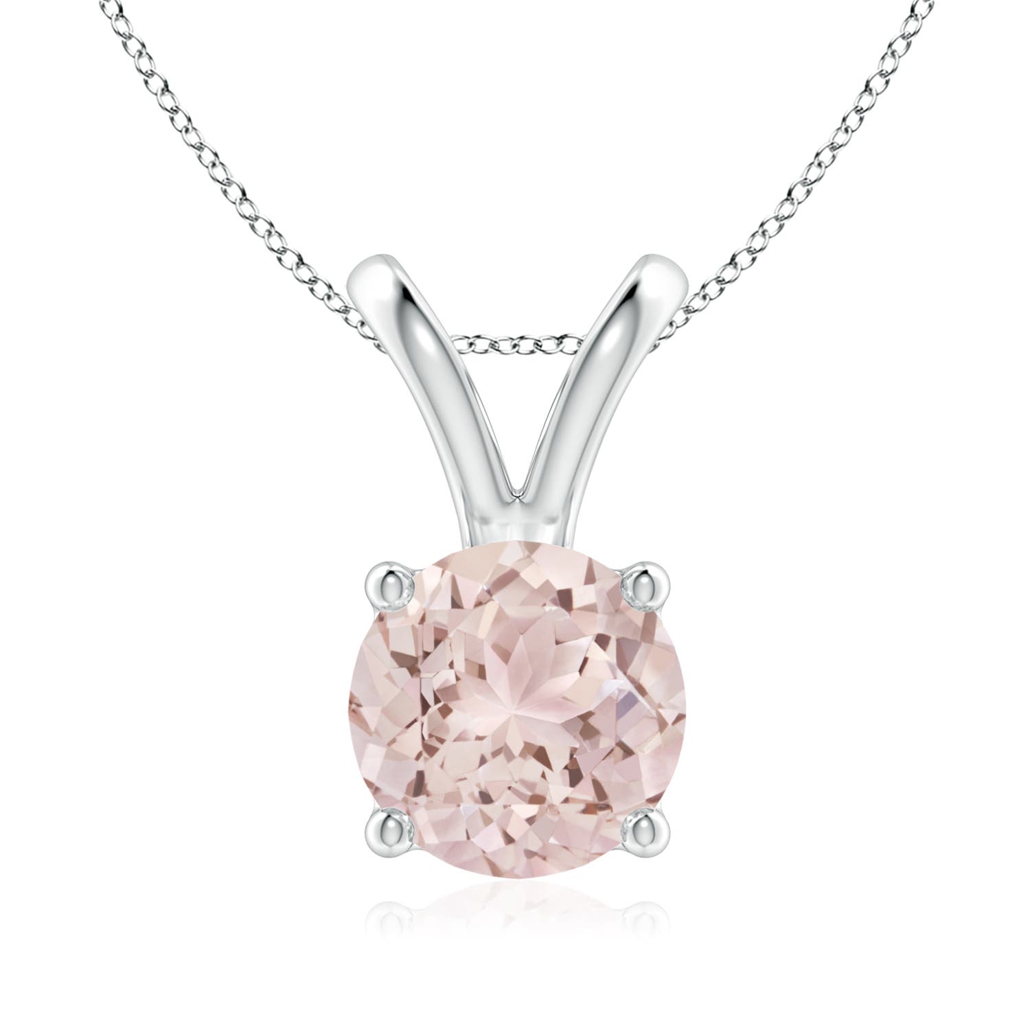 A - Morganite / 1.65 CT / 14 KT White Gold