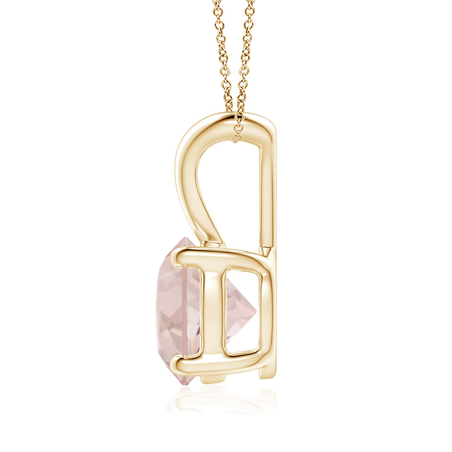 A - Morganite / 1.65 CT / 14 KT Yellow Gold