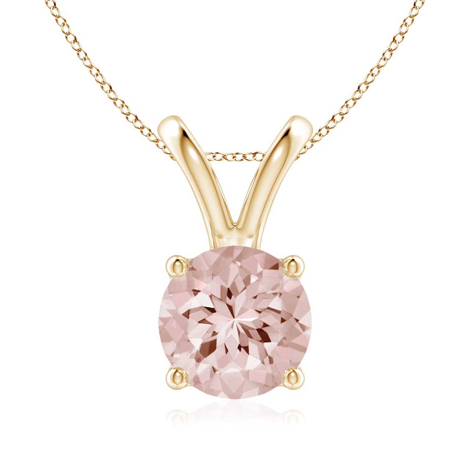 AA - Morganite / 1.65 CT / 14 KT Yellow Gold