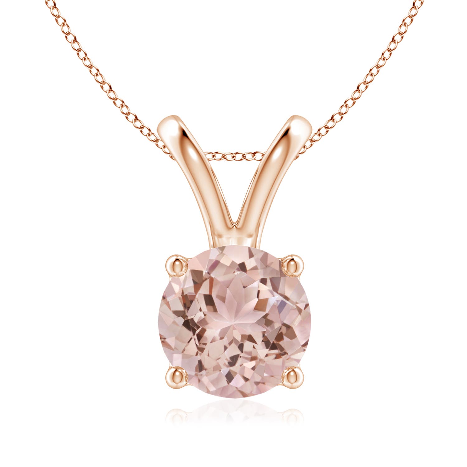 AAA - Morganite / 1.65 CT / 14 KT Rose Gold