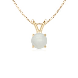 Solitaire Yellow Gold Moonstone Necklaces & Pendants