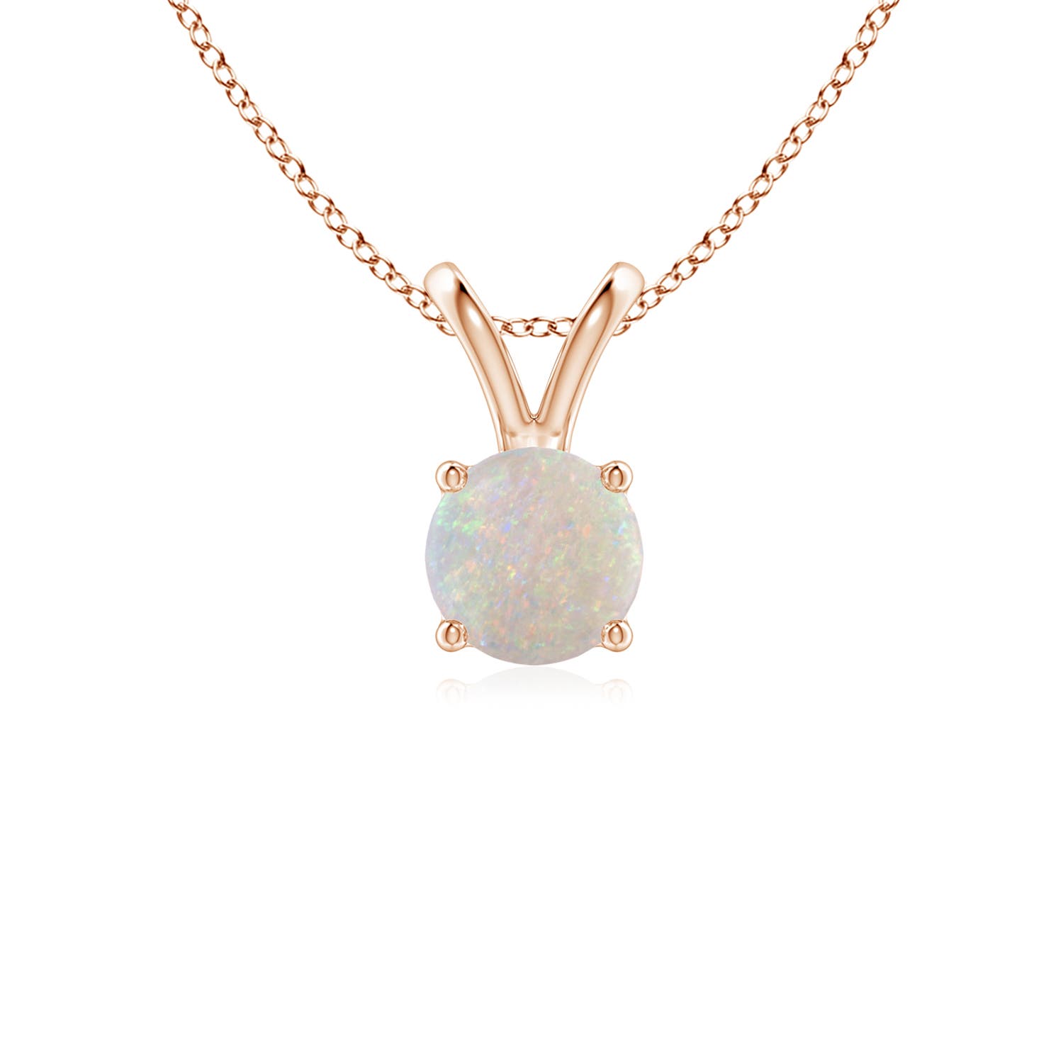 AA - Opal / 0.33 CT / 14 KT Rose Gold