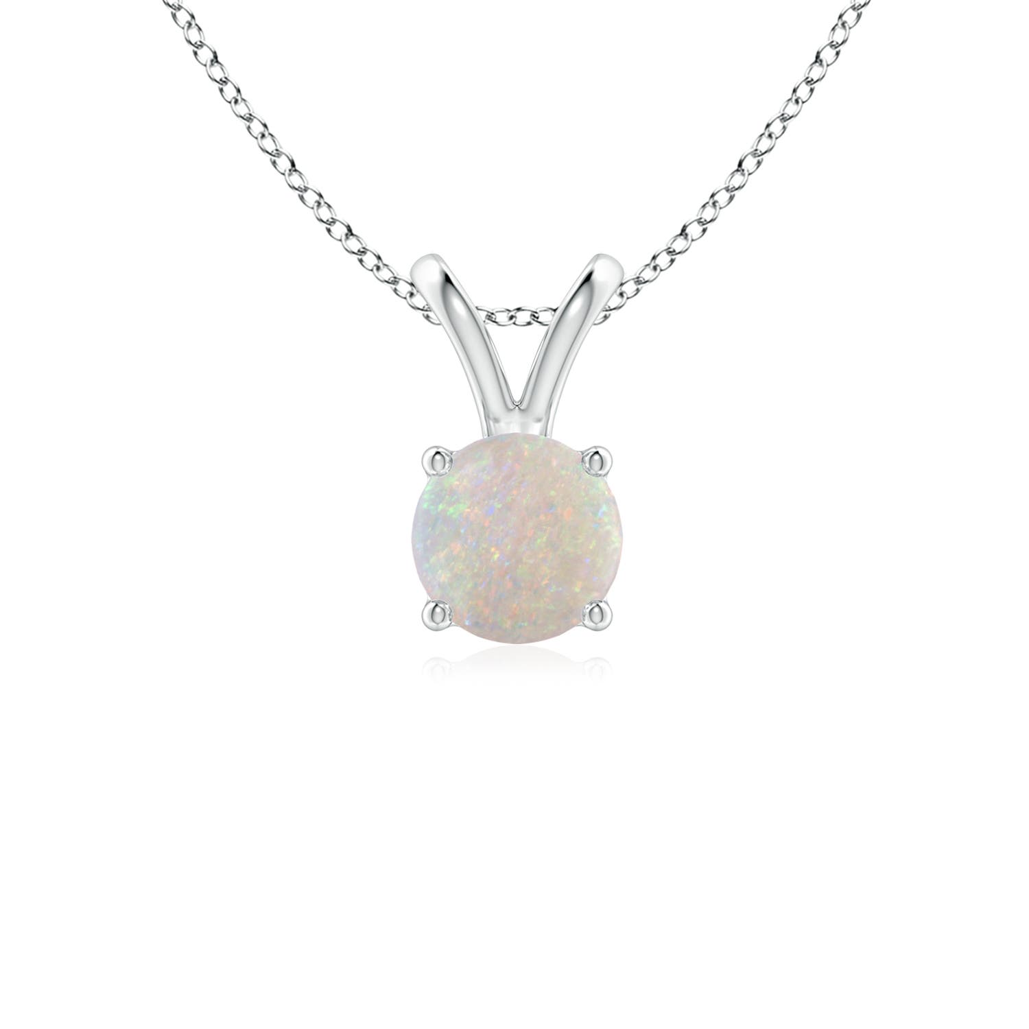 AA - Opal / 0.33 CT / 14 KT White Gold