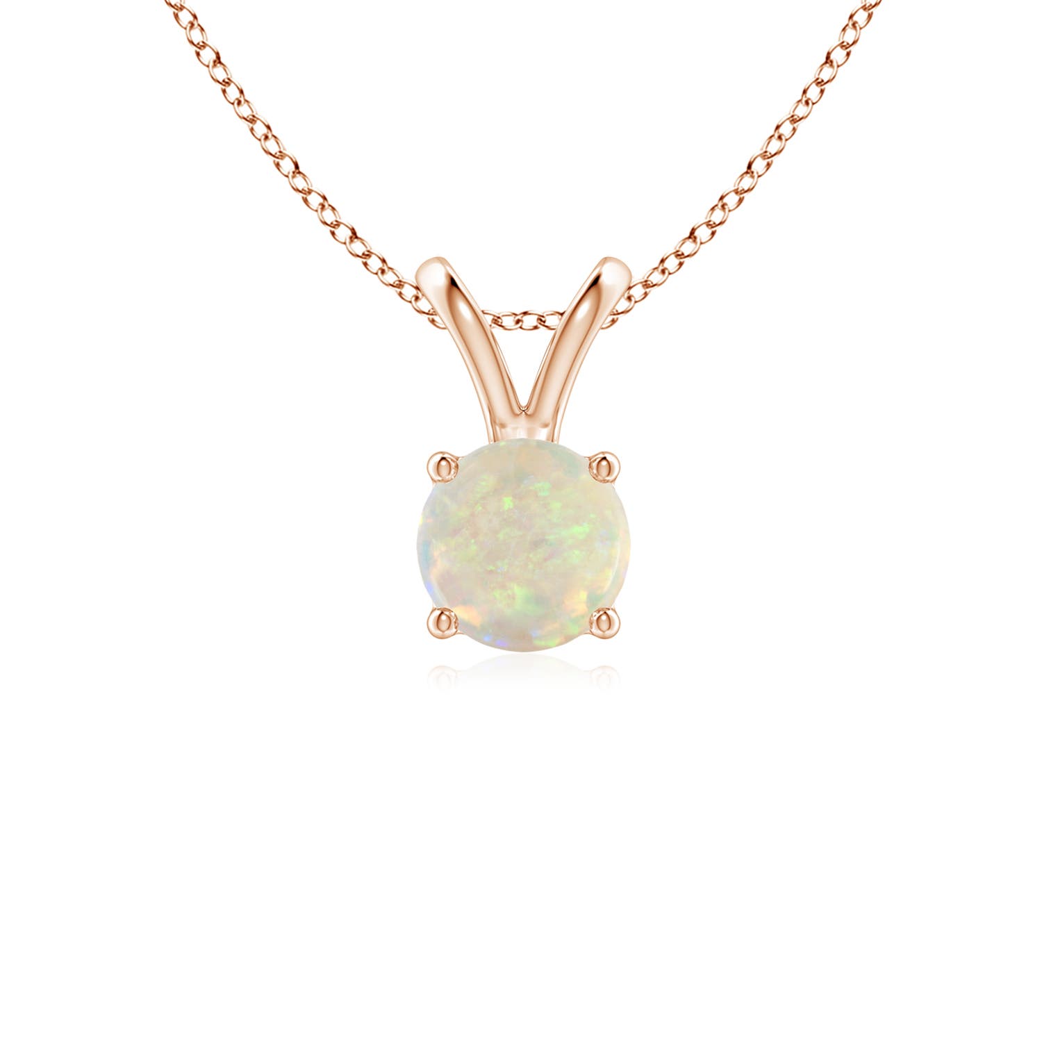 AAA - Opal / 0.33 CT / 14 KT Rose Gold