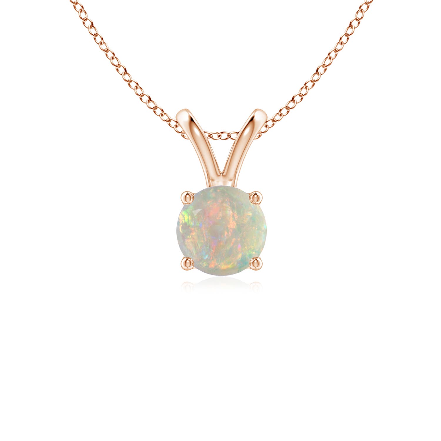 AAAA - Opal / 0.33 CT / 14 KT Rose Gold