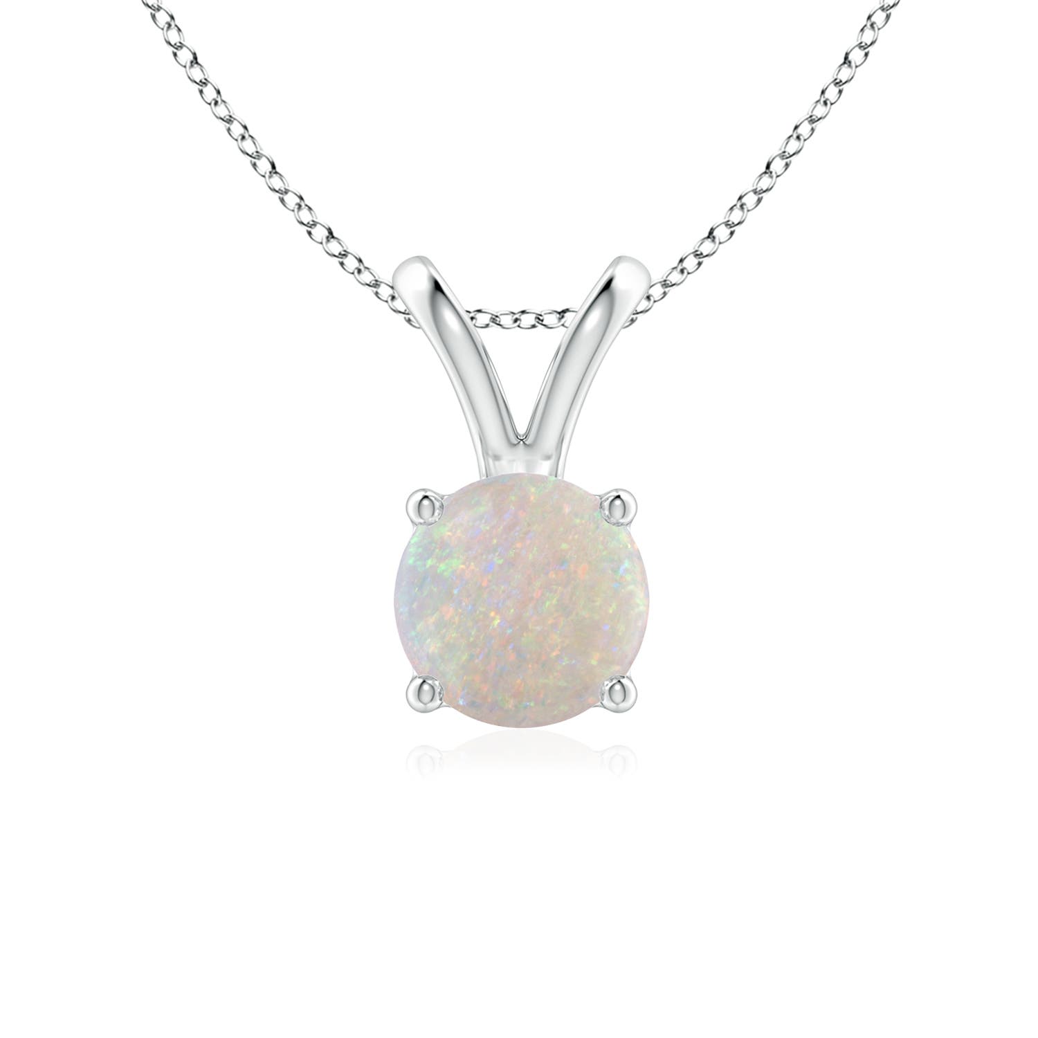 AA - Opal / 0.5 CT / 14 KT White Gold