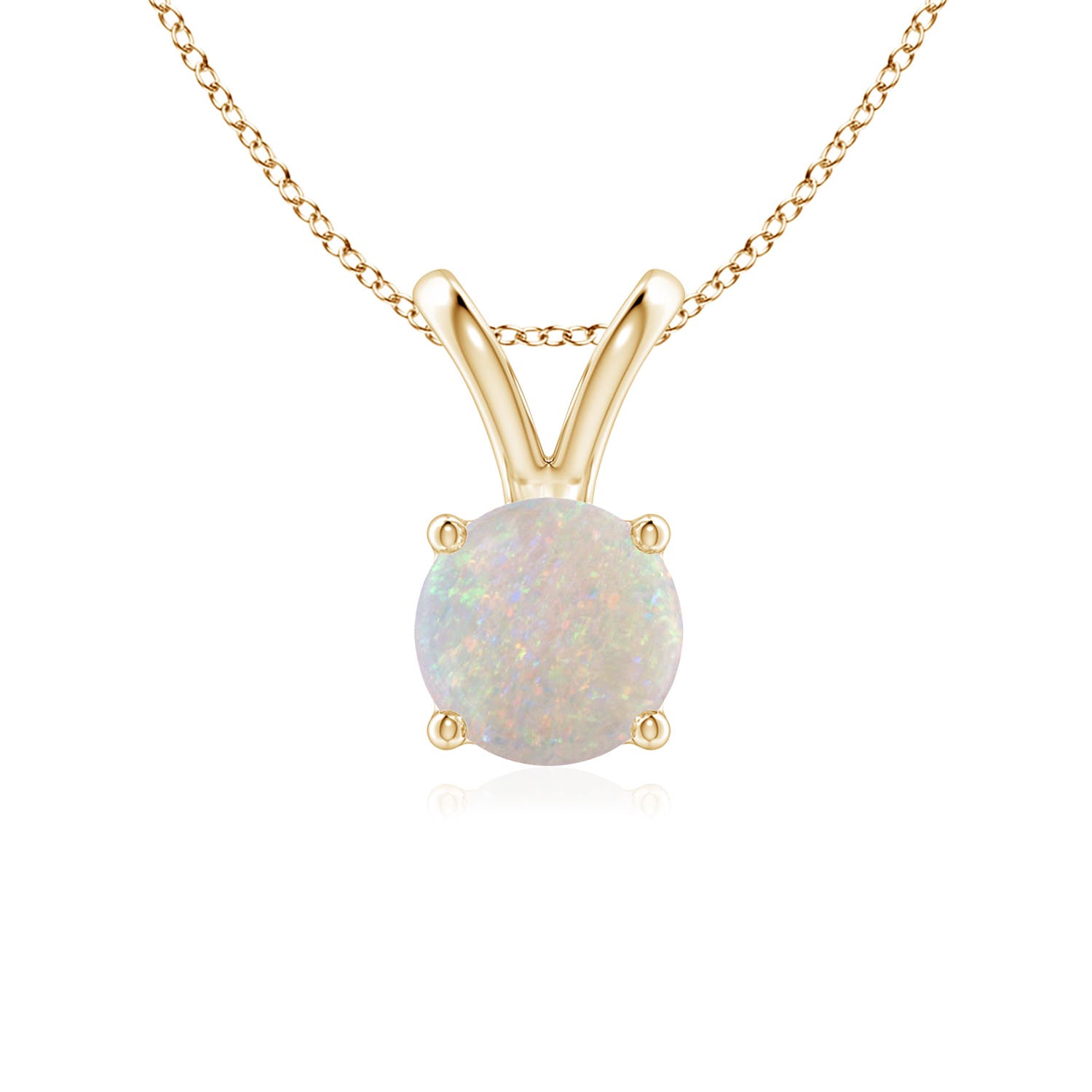 AA - Opal / 0.5 CT / 14 KT Yellow Gold