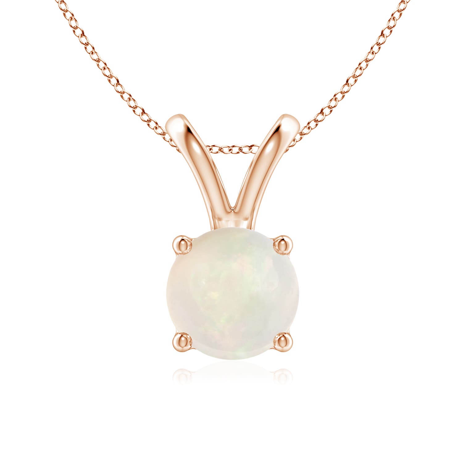 A - Opal / 0.75 CT / 14 KT Rose Gold