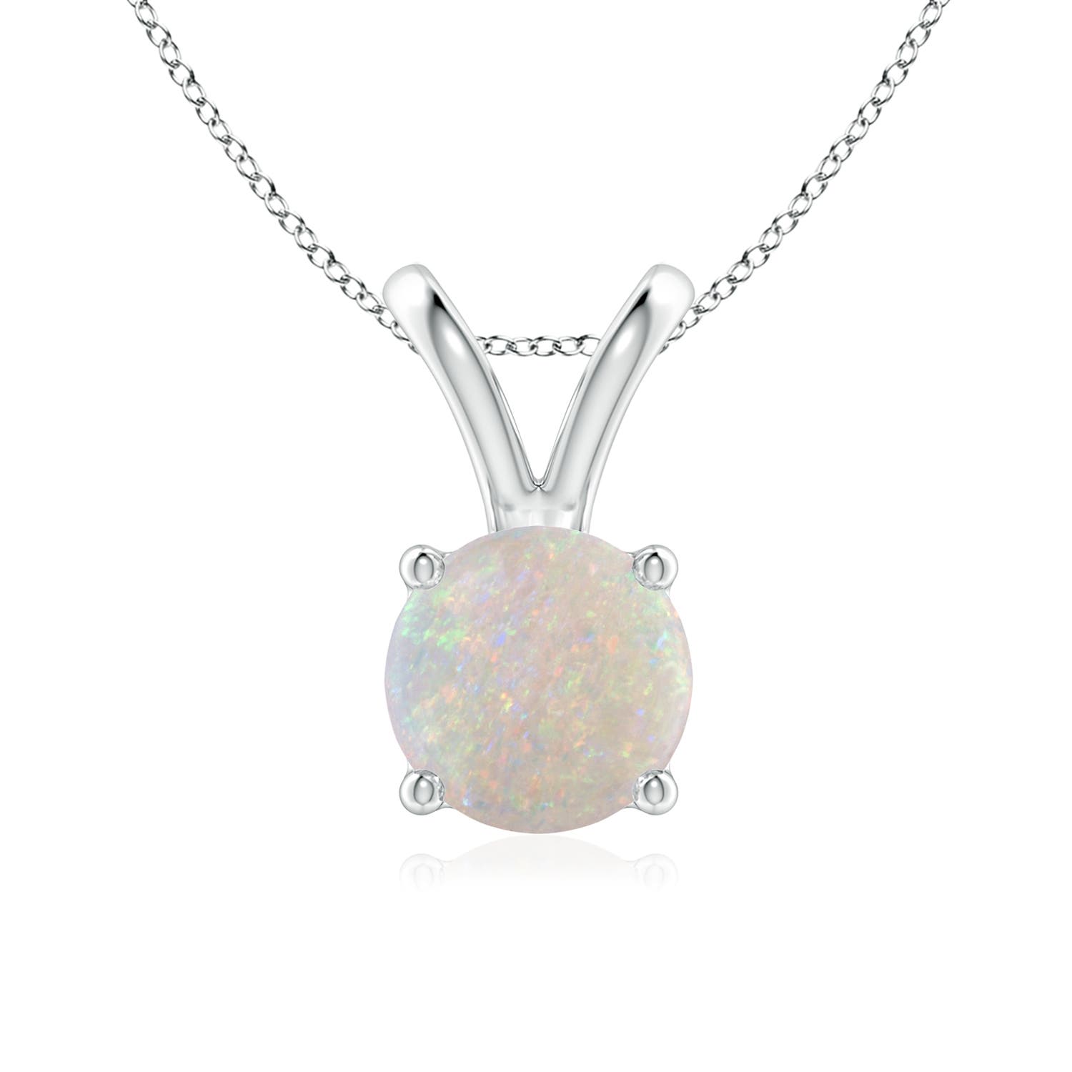 AA - Opal / 0.75 CT / 14 KT White Gold