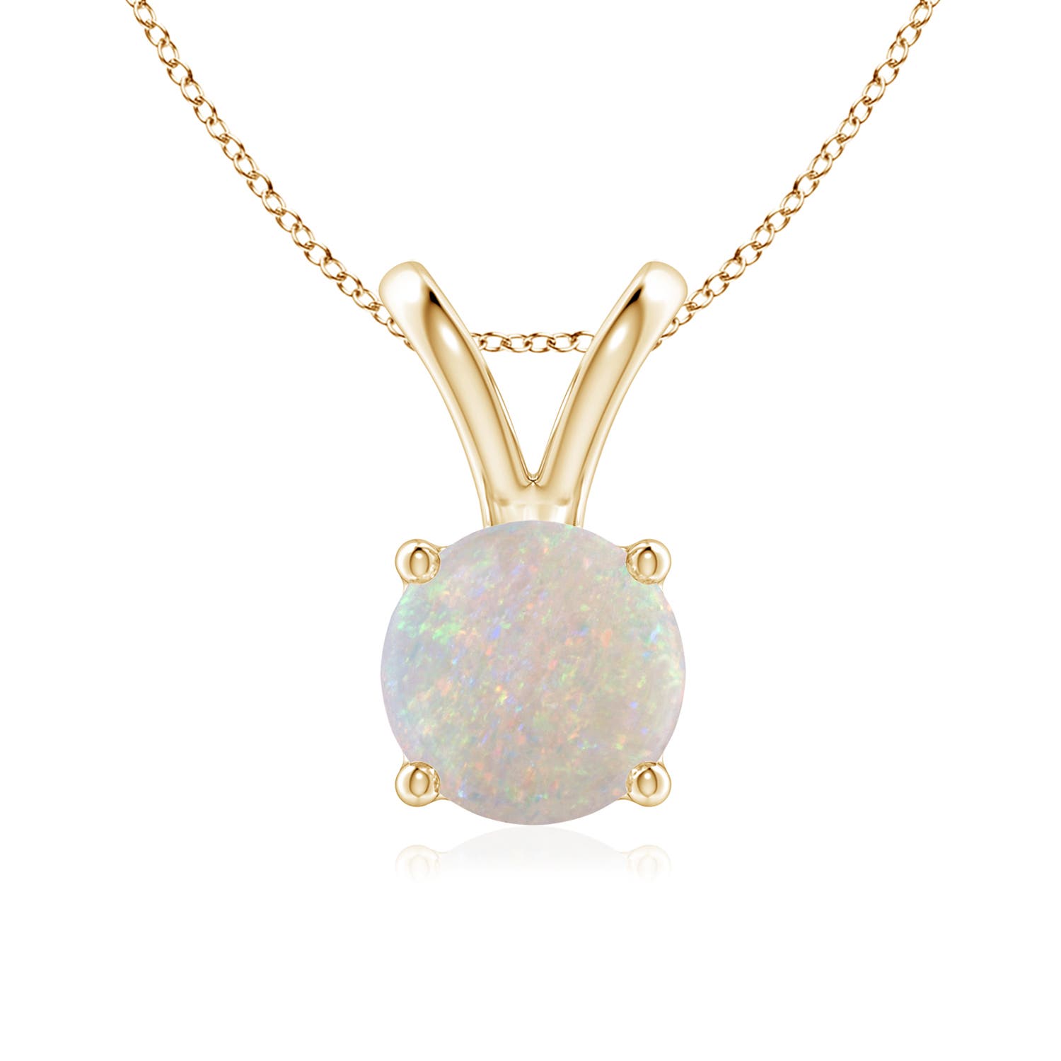 AA - Opal / 0.75 CT / 14 KT Yellow Gold