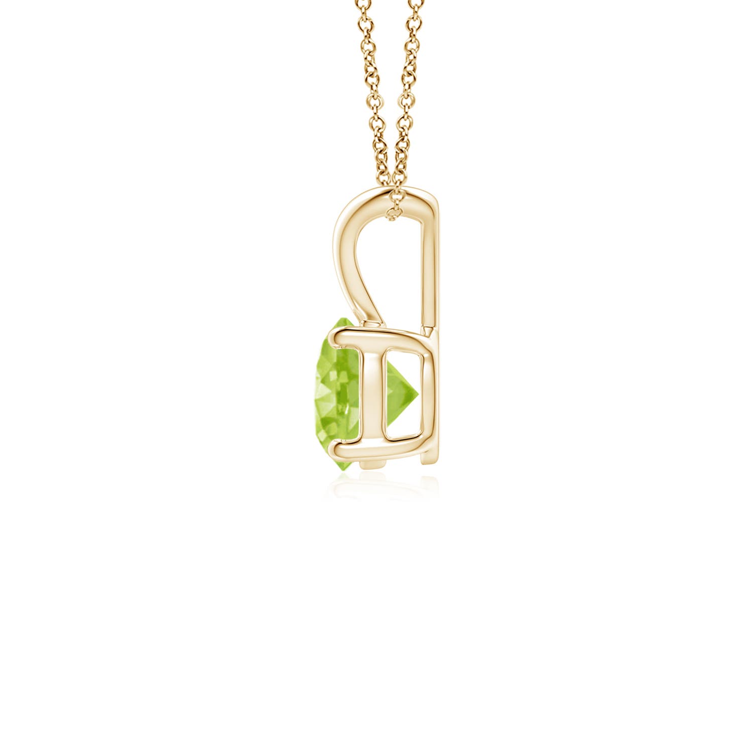 AA - Peridot / 0.55 CT / 14 KT Yellow Gold