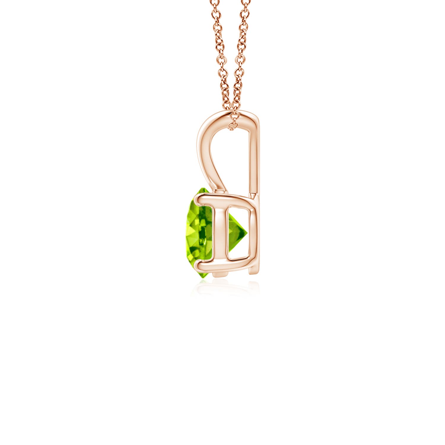 AAA - Peridot / 0.55 CT / 14 KT Rose Gold