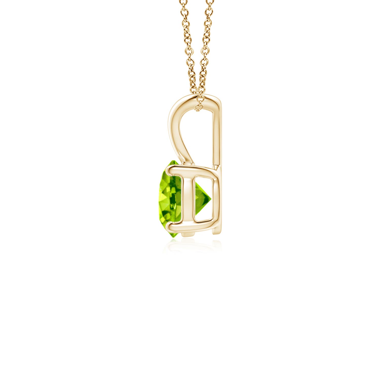 AAA - Peridot / 0.55 CT / 14 KT Yellow Gold