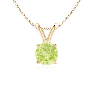 Round A Peridot