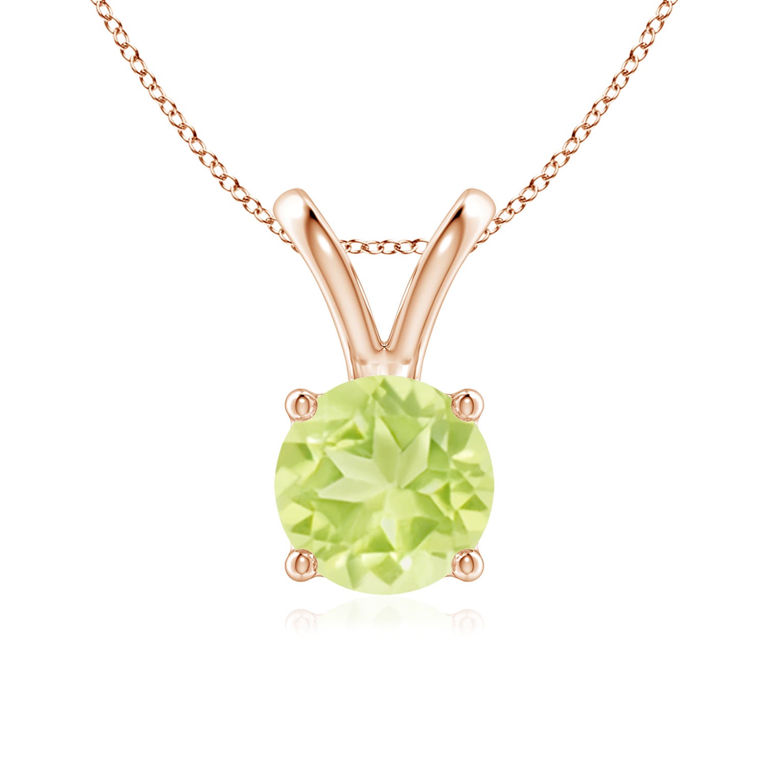 A - Peridot / 1.4 CT / 14 KT Rose Gold