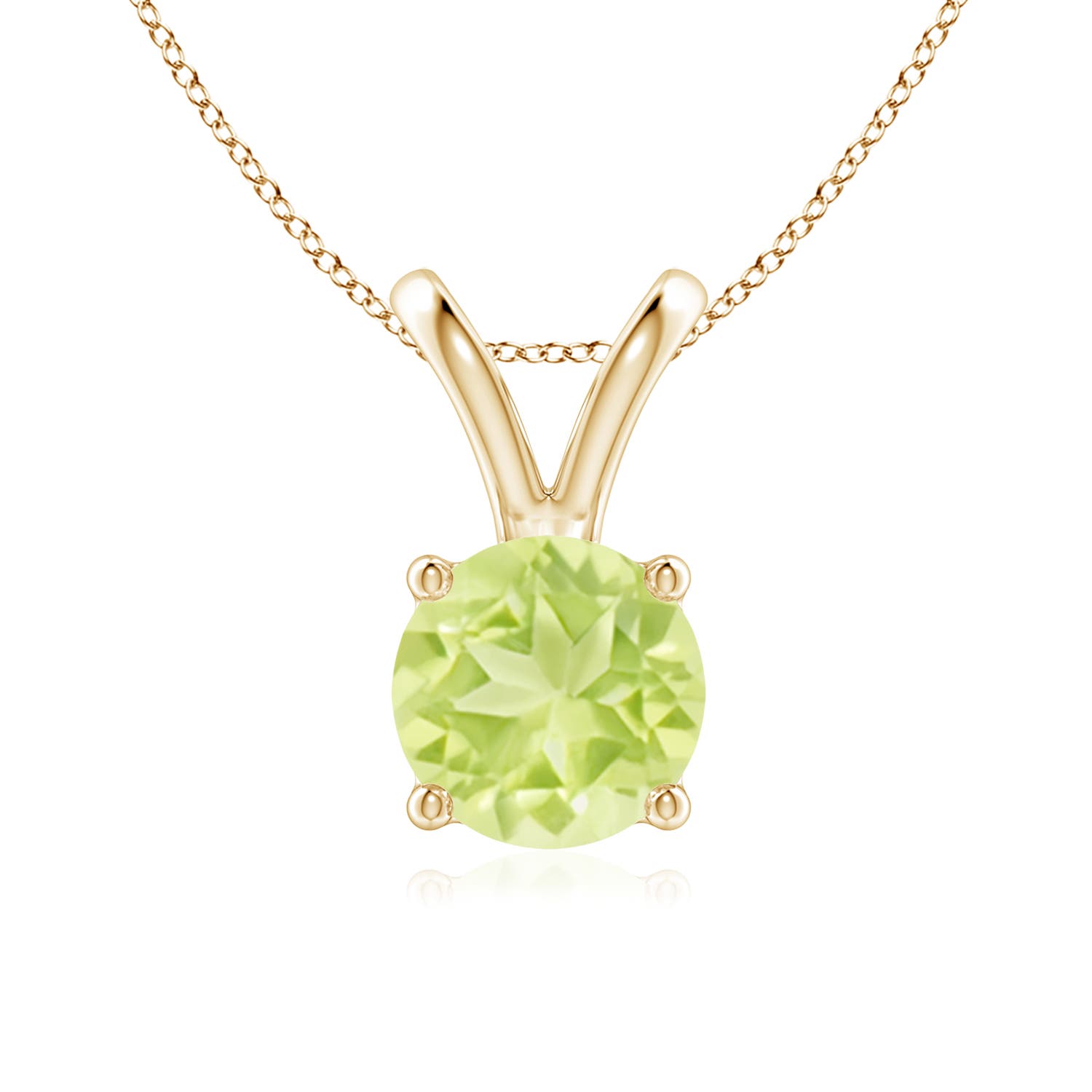 A - Peridot / 1.4 CT / 14 KT Yellow Gold