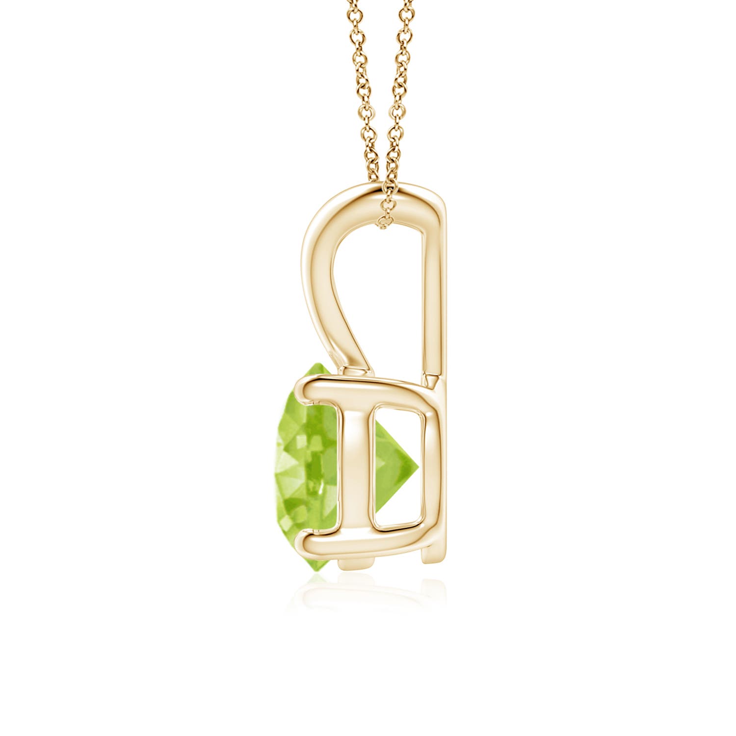 AA - Peridot / 1.4 CT / 14 KT Yellow Gold