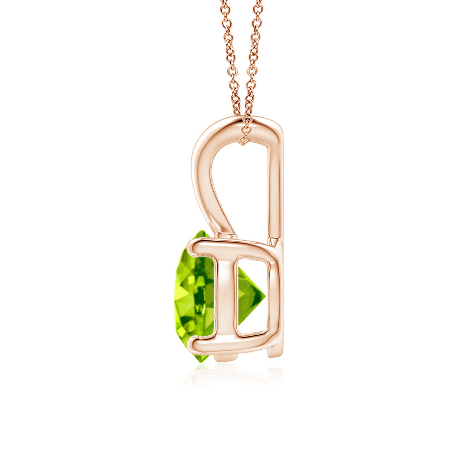 AAA - Peridot / 1.4 CT / 14 KT Rose Gold