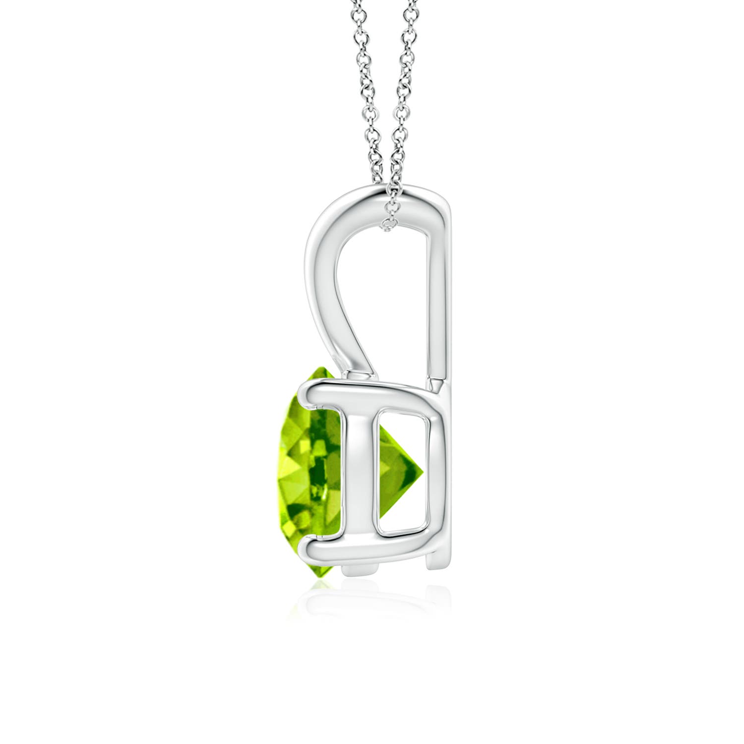 AAA - Peridot / 1.4 CT / 14 KT White Gold