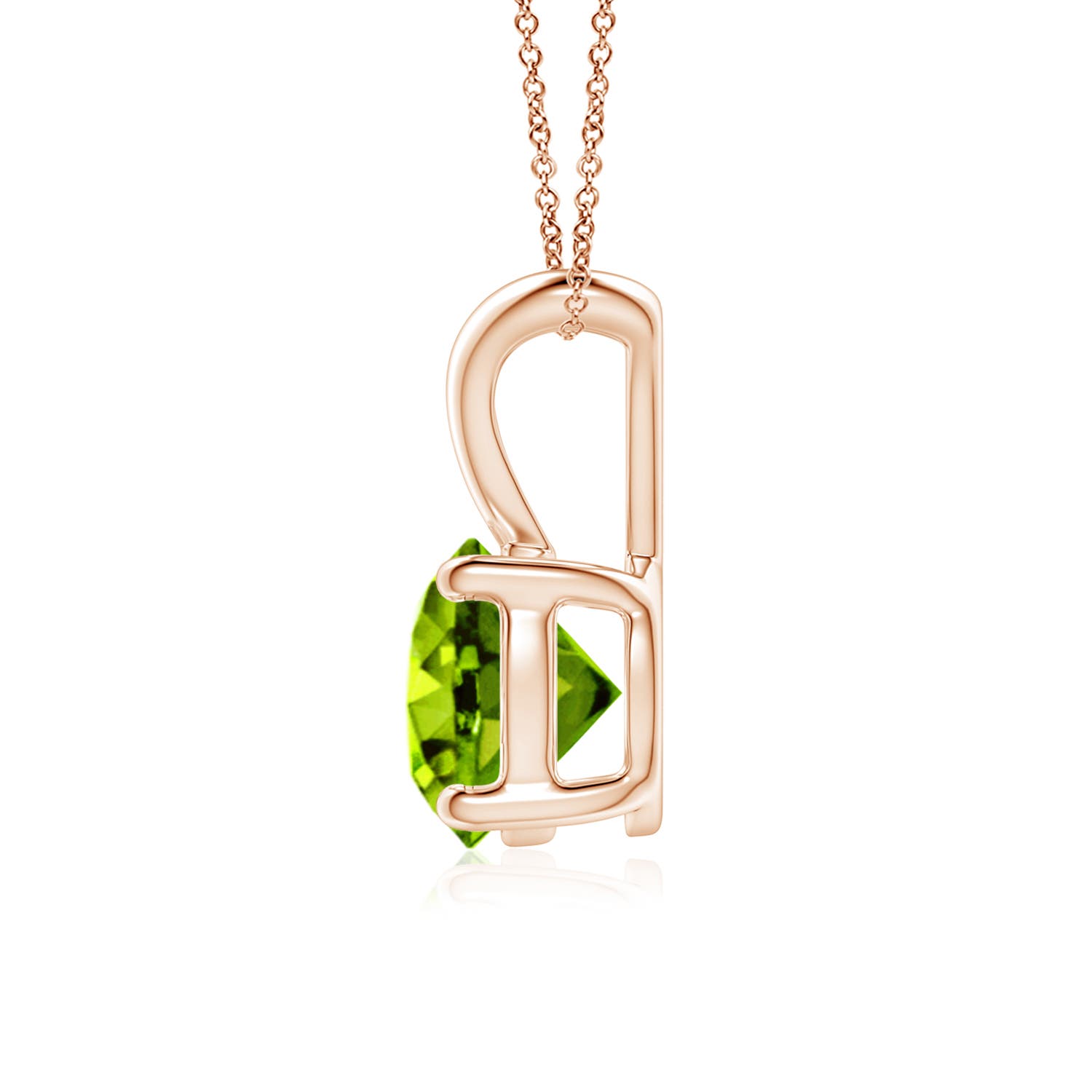 AAAA - Peridot / 1.4 CT / 14 KT Rose Gold