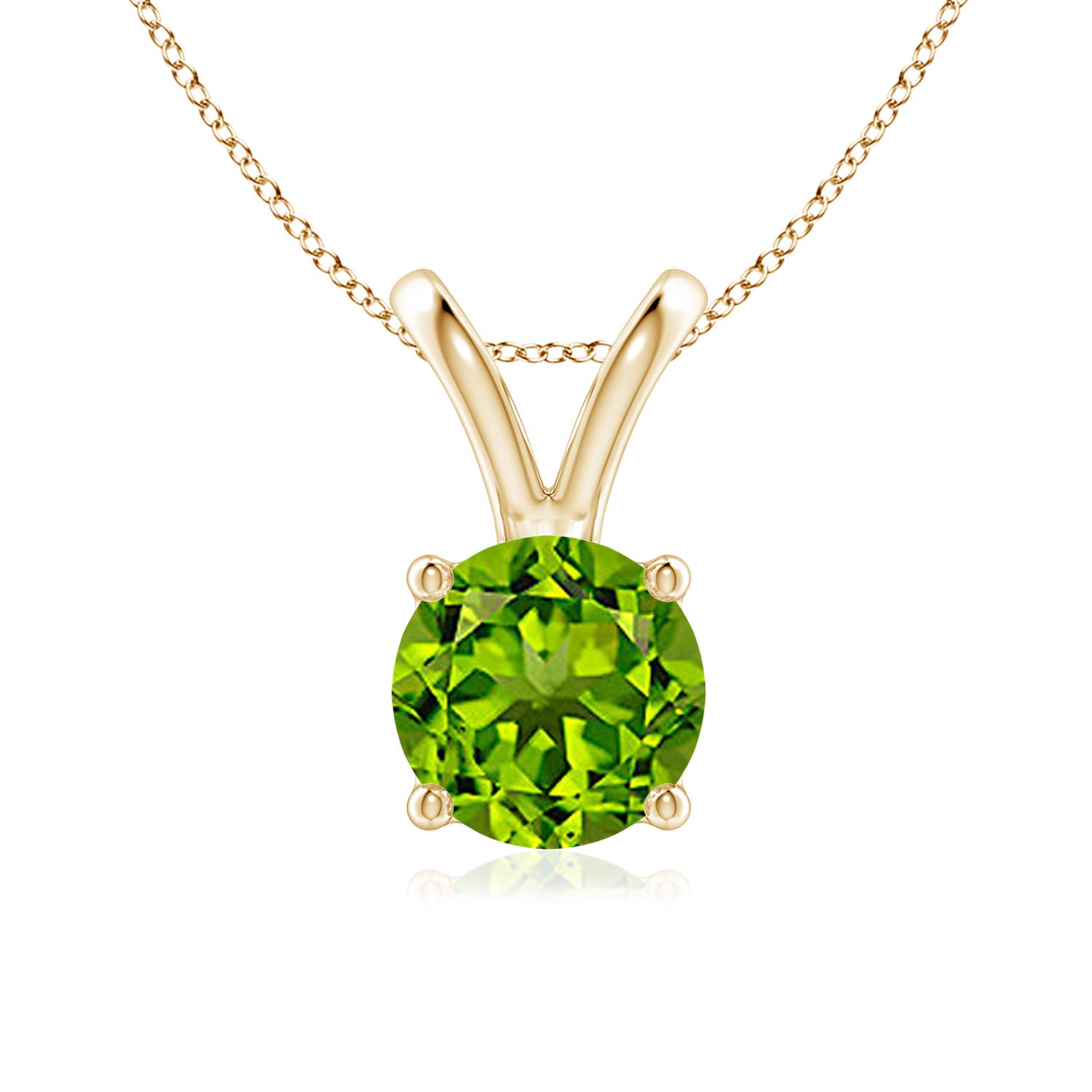 AAAA - Peridot / 1.4 CT / 14 KT Yellow Gold