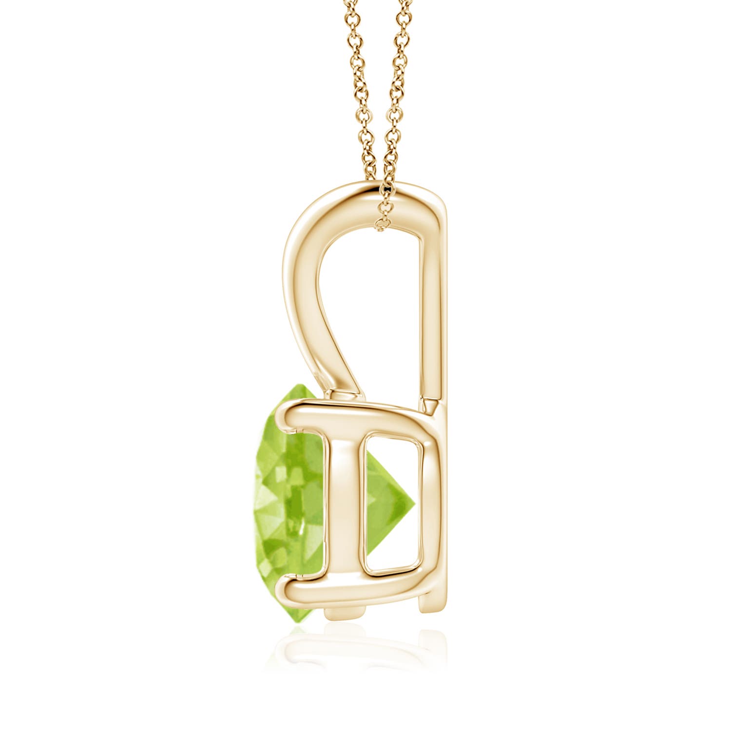 AA - Peridot / 2 CT / 14 KT Yellow Gold