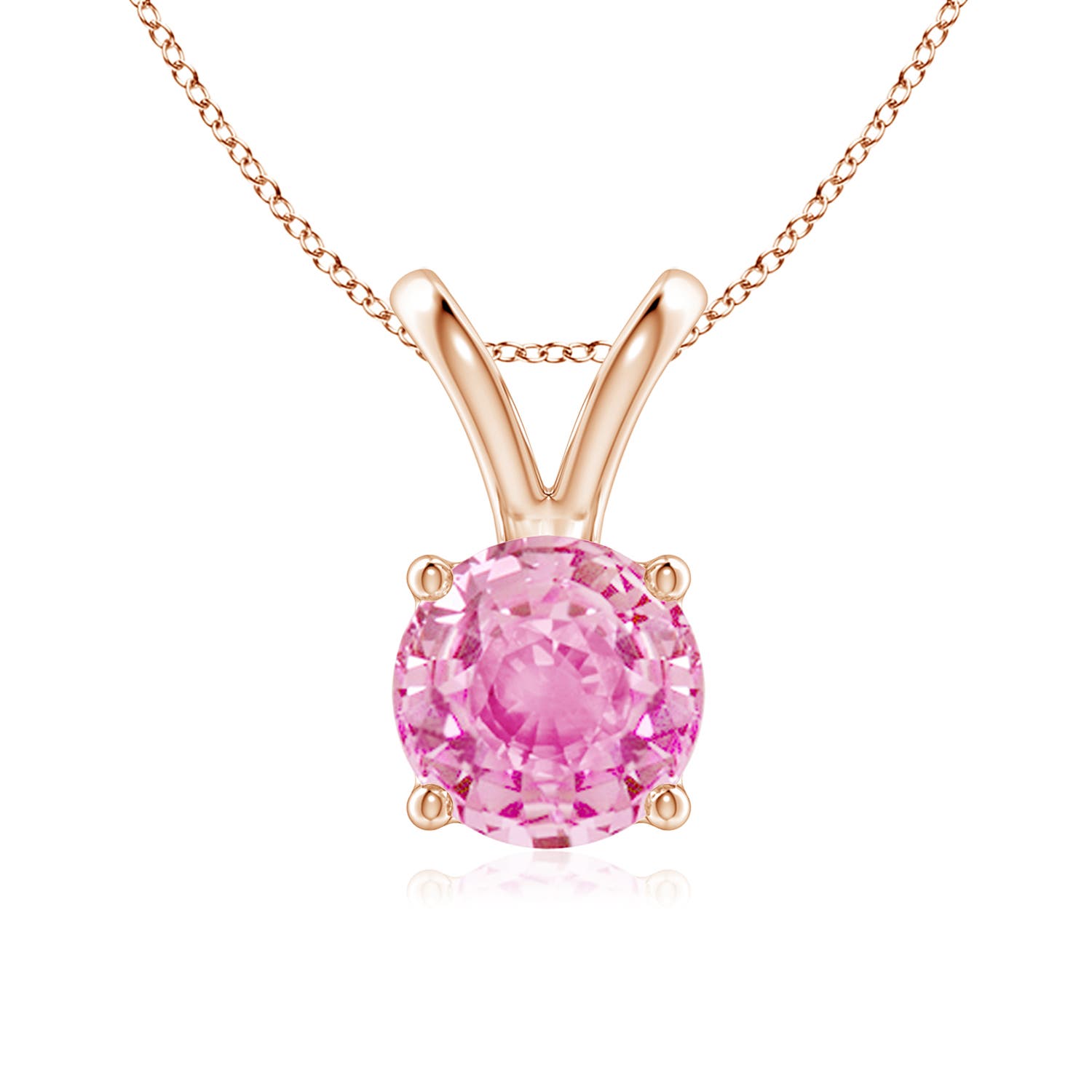 A - Pink Sapphire / 1.6 CT / 14 KT Rose Gold