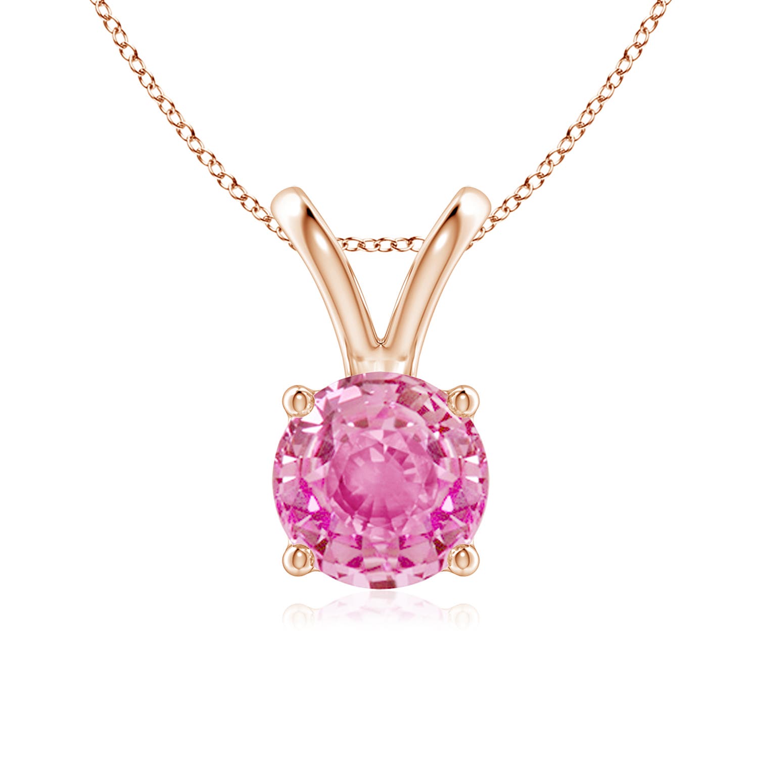 AA - Pink Sapphire / 1.6 CT / 14 KT Rose Gold