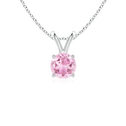 White Gold White Gold Pink Tourmaline Necklaces & Pendants