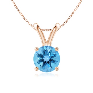 Round AA Swiss Blue Topaz