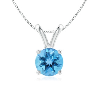 Round AA Swiss Blue Topaz