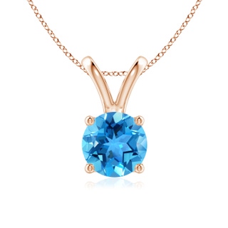 Round AAA Swiss Blue Topaz