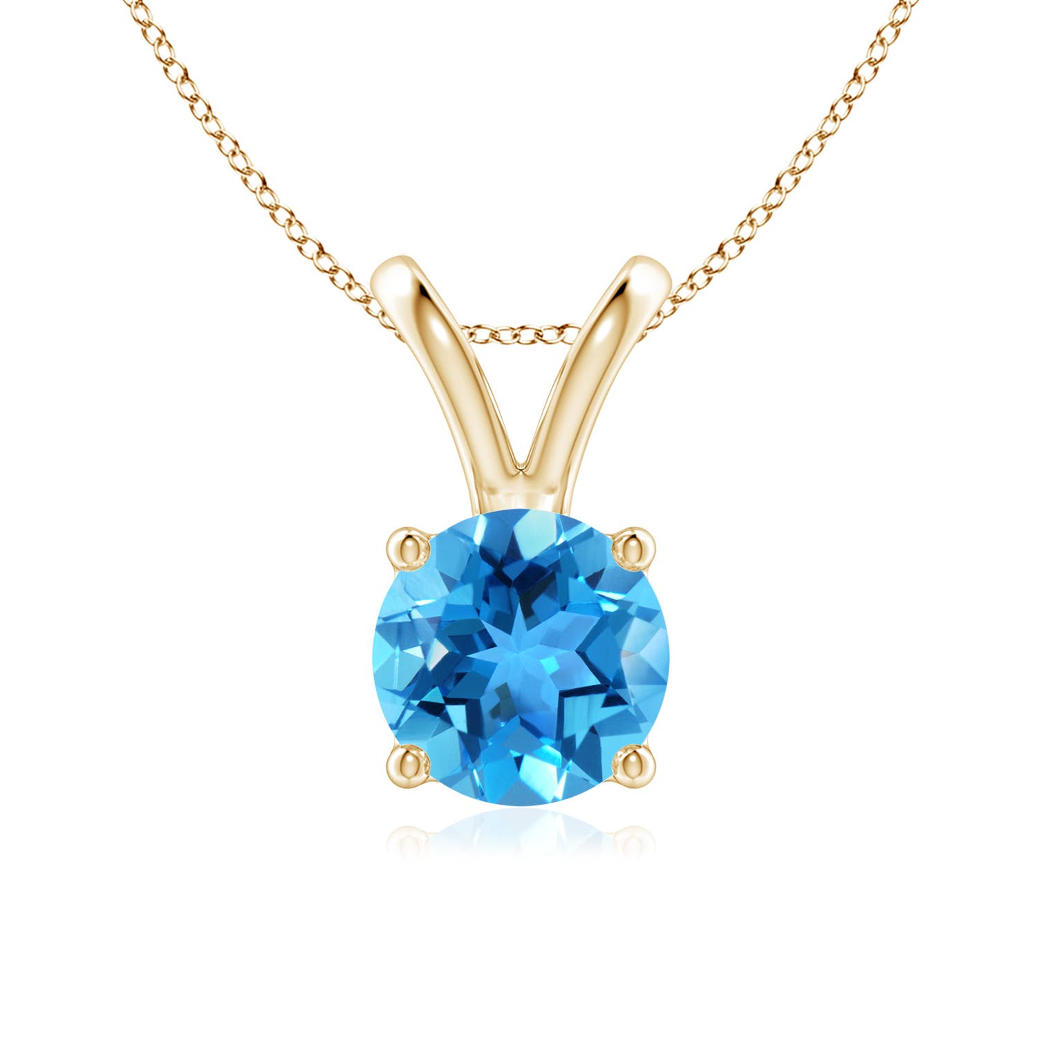 Shop Swiss Blue Topaz Pendant Necklaces for Women | Angara