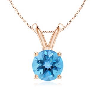 Round AA Swiss Blue Topaz