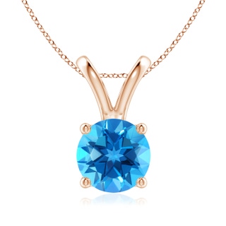 Round AAAA Swiss Blue Topaz