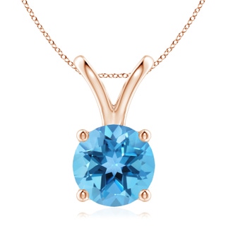 Round AA Swiss Blue Topaz
