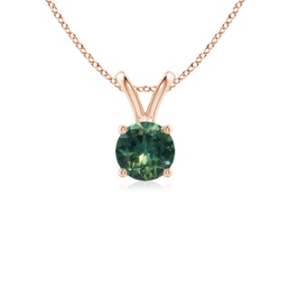 Round AA Teal Montana Sapphire