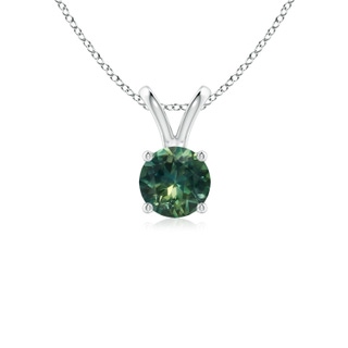 Round AA Teal Montana Sapphire