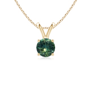 Round AA Teal Montana Sapphire