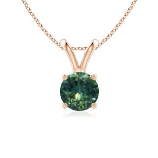 Round AA Teal Montana Sapphire