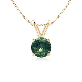 Round AA Teal Montana Sapphire