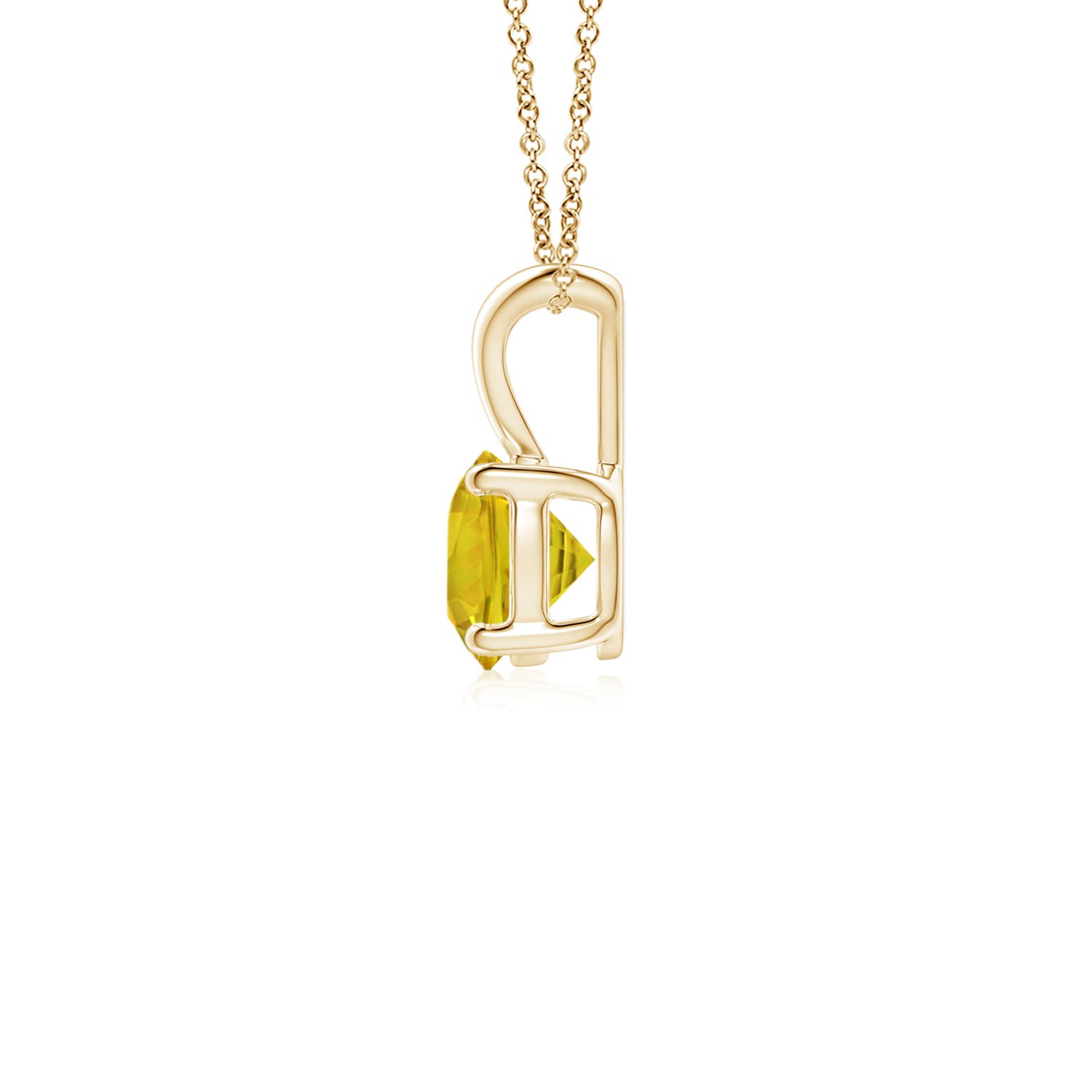 AAAA - Yellow Sapphire / 0.53 CT / 14 KT Yellow Gold