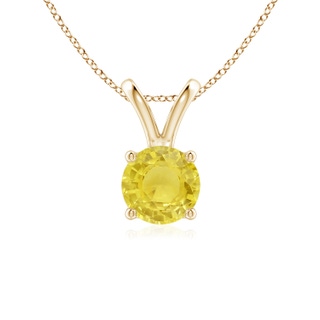 Round A Yellow Sapphire