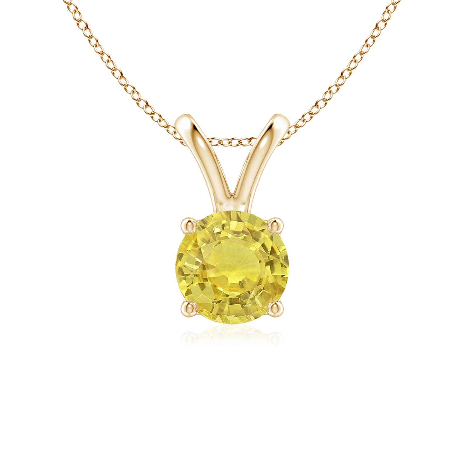 AA - Yellow Sapphire / 1 CT / 14 KT Yellow Gold