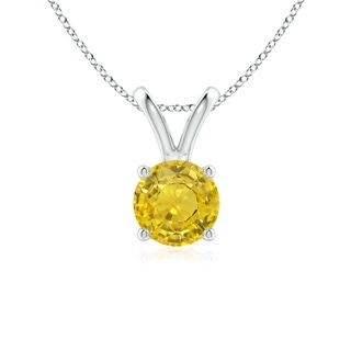 Round AAA Yellow Sapphire