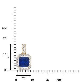 AAA - Blue Sapphire / 1.55 CT / 14 KT Yellow Gold